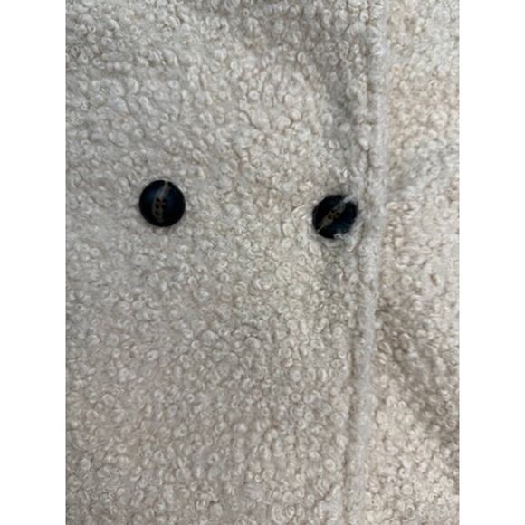 ZARA Bouclé Teddy Sherpa Coat Beige – Size 13–14 (Women’s XS/S Fit) - Picture 8 of 13